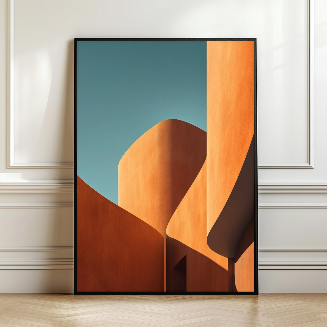 Luxury Architecture Minimal Abstract Desert Poster