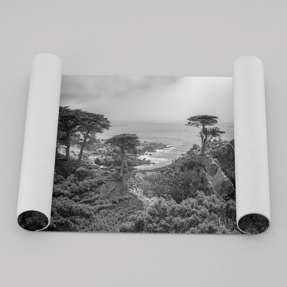 Lone Cypress Tree, Monterey Coastal Wall Art Print - Image 2