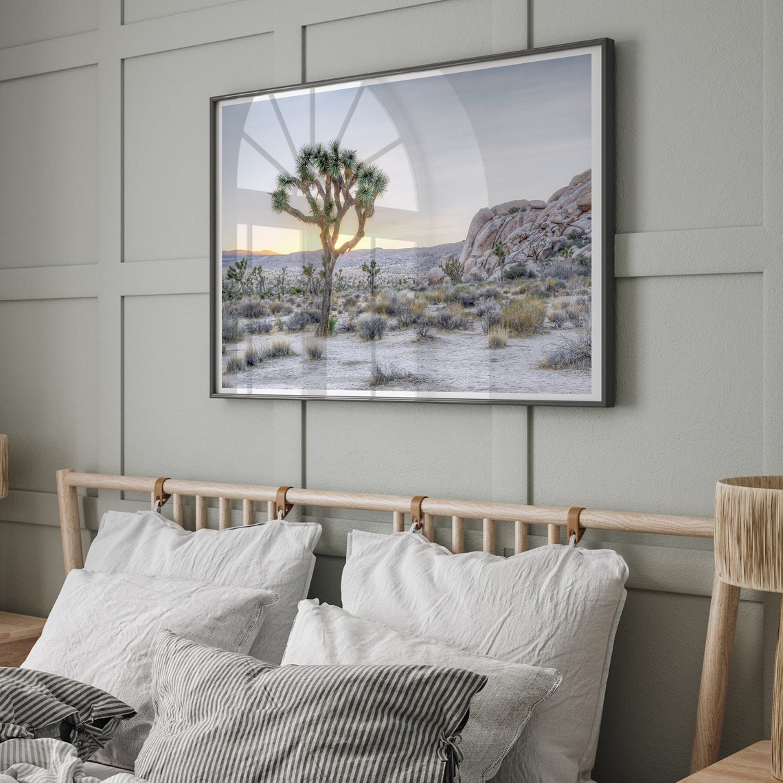 Joshua Tree Desert Sunset Golden Hour Rock Formations Nature Poster - Image 2
