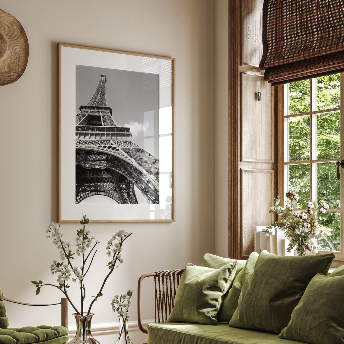 Eiffel Tower From Below Black And White Paris Iron Architecture Poster - Image 4