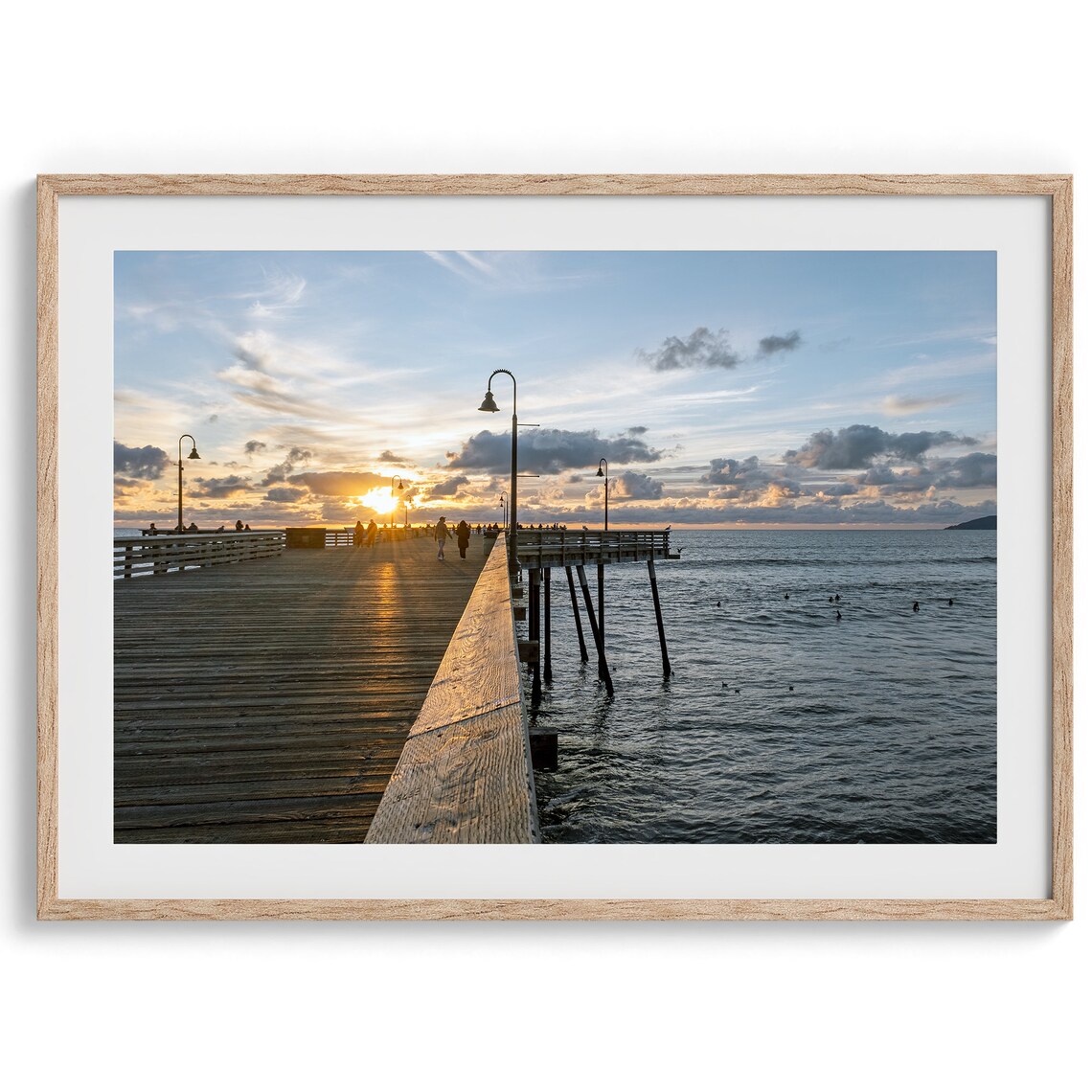 Ocean Pier Beach Photography Print, California Coast - Image 5