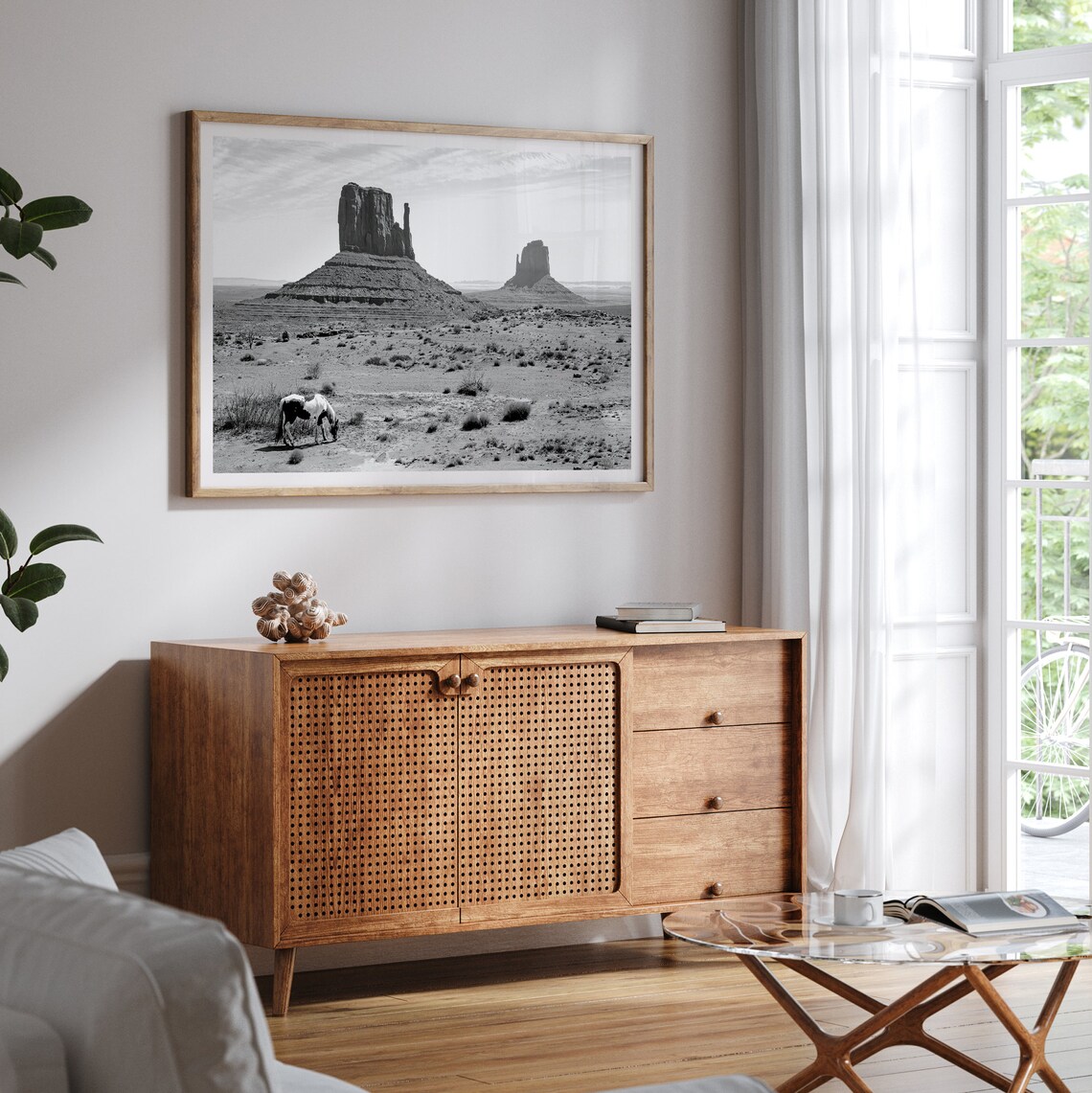 Western Desert Horse, Americana Western Art Print - Image 3