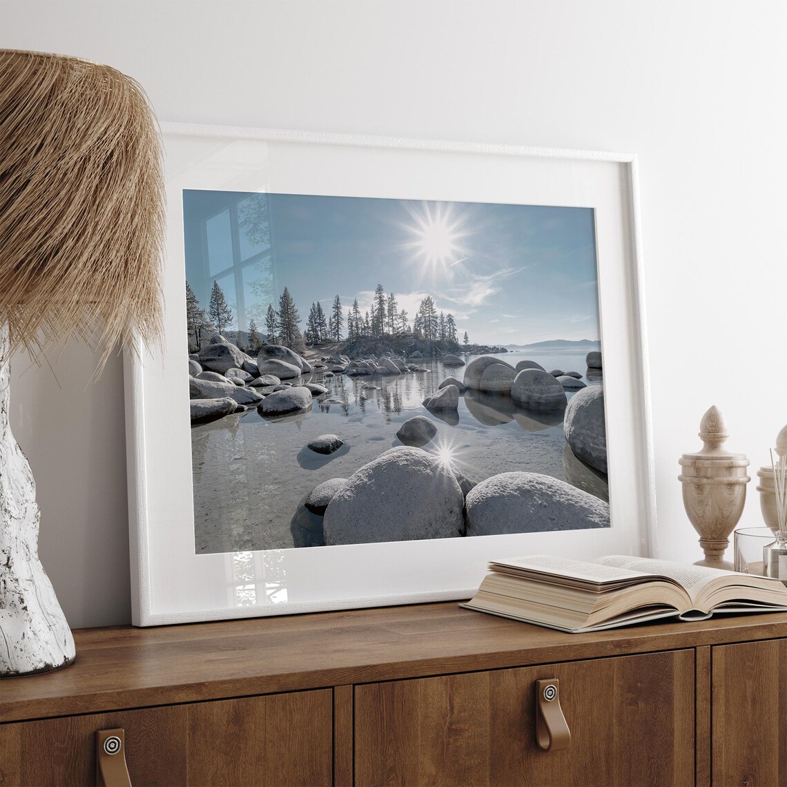 Lake Tahoe Beach Fine Art Photography, Scenic Art Print - Image 2