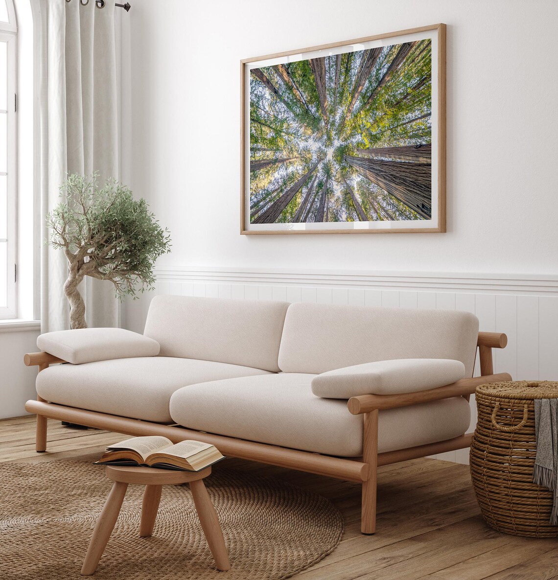 Redwoods Treetop Forest Landscape Art Print - Image 5