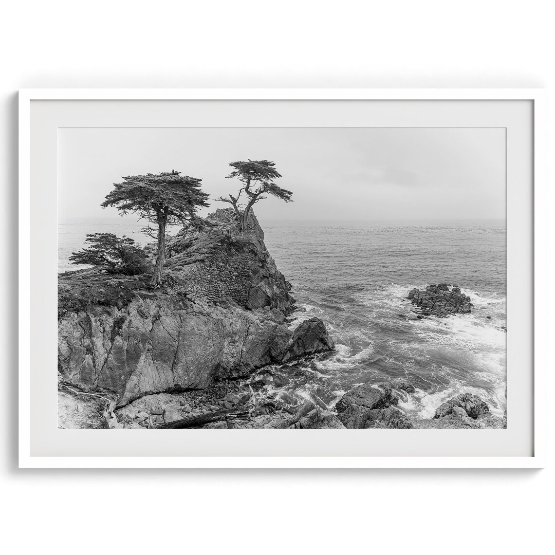 Lone Cypress California Coastal Travel Poster - Image 2
