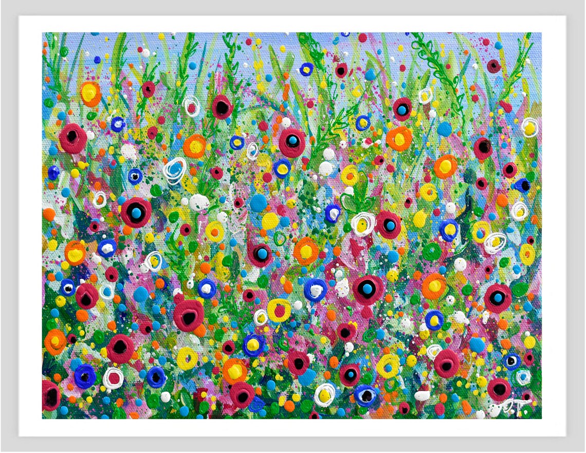 Abstract Wildflower Meadow Floral Fine Art Print