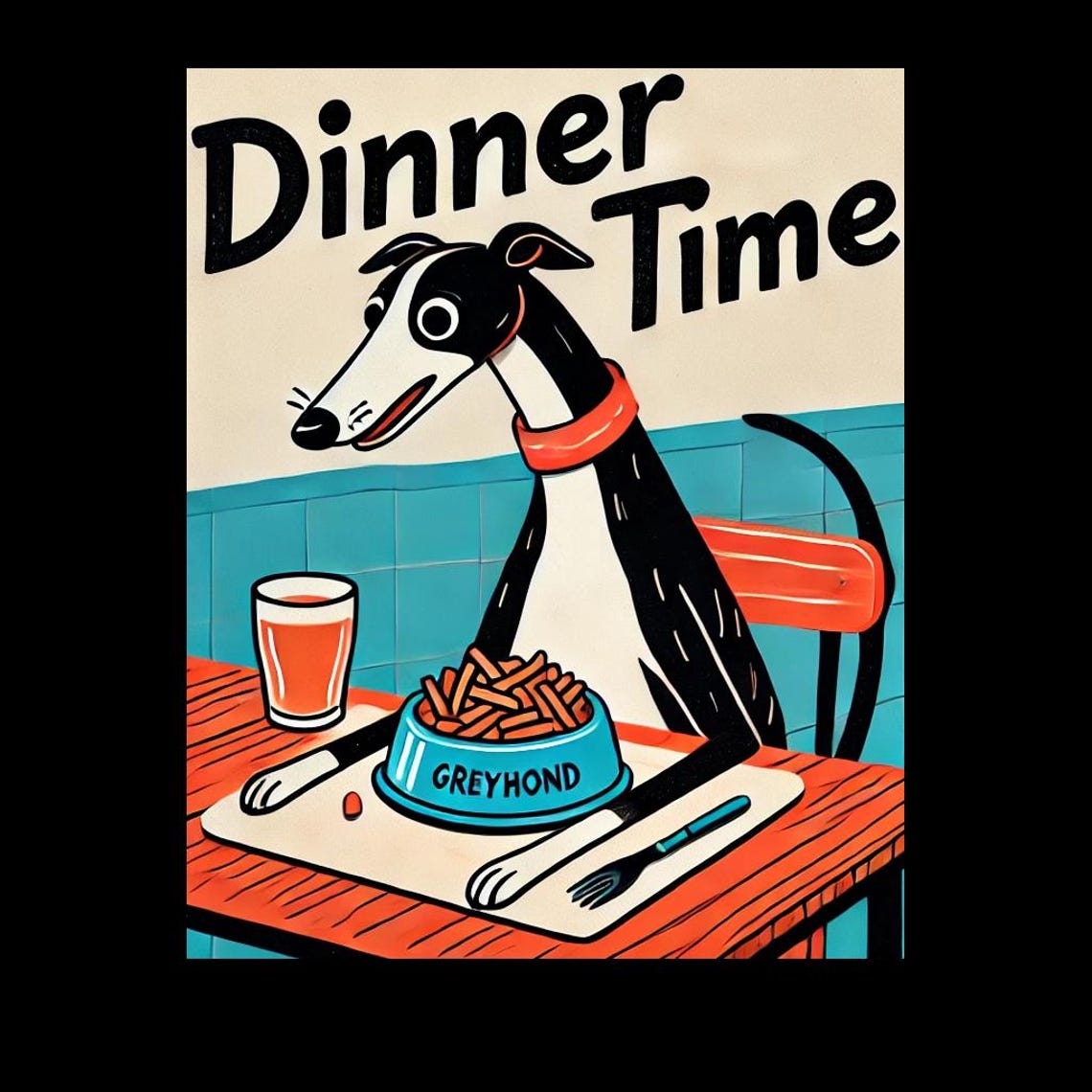 Cute Dog Print Retro Home Poster Funny Colorful Eclectic Posters Wholesome Prints Greyhound Decor Unique Posters - Image 5