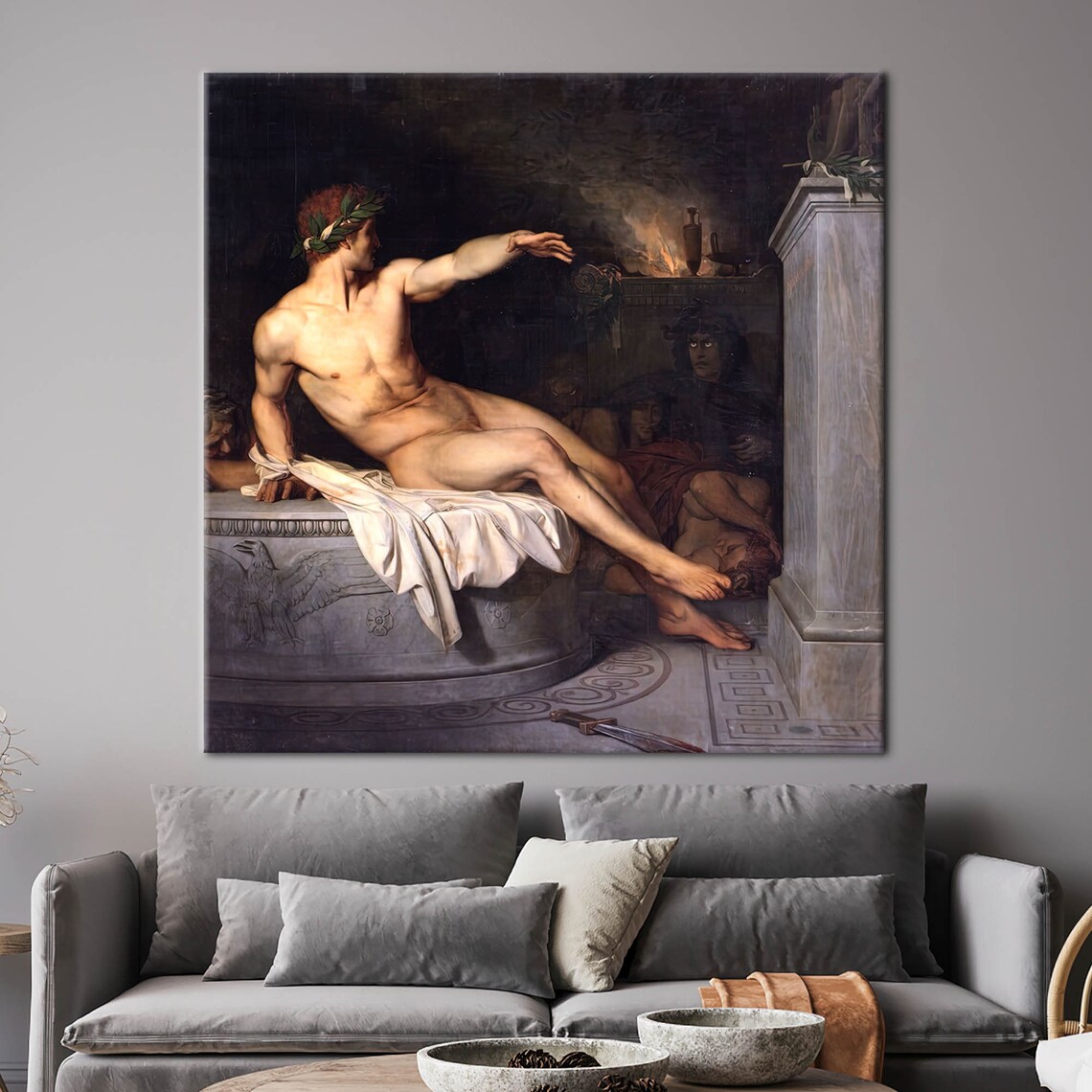 Alexandre Cabanel Naked Man Vintage Art Print