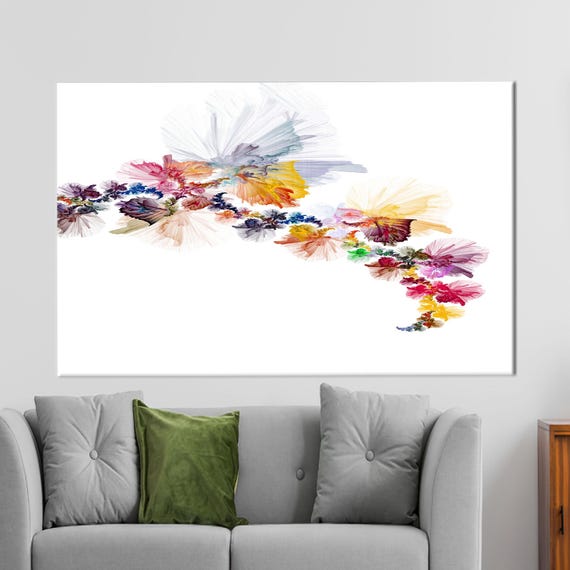 Large Wall Decor Flower Hangings Modern Canvas Gift Abstract Painting Art Floral Bohemian