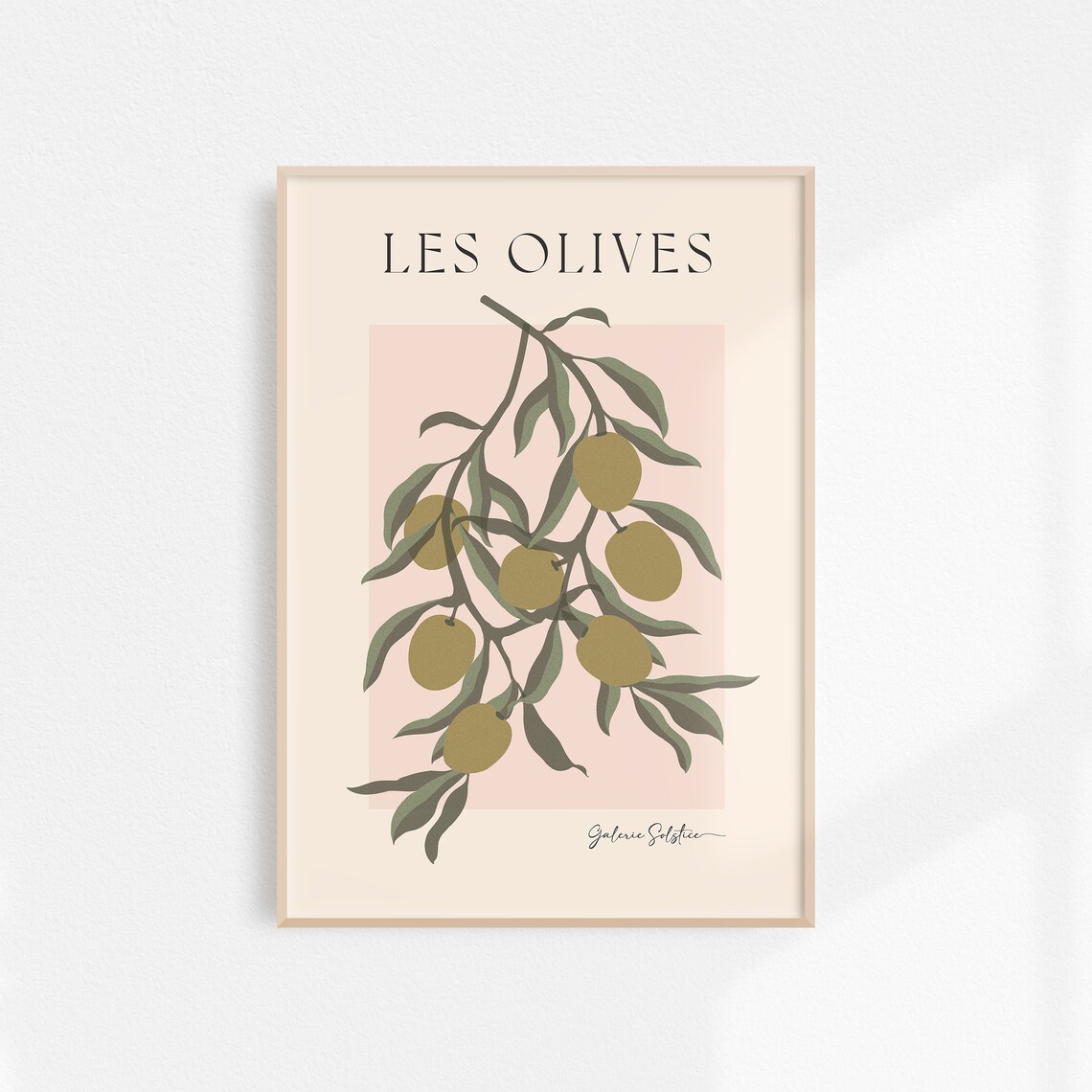 Olives Print, Aesthetic Kitchen Dining Poster