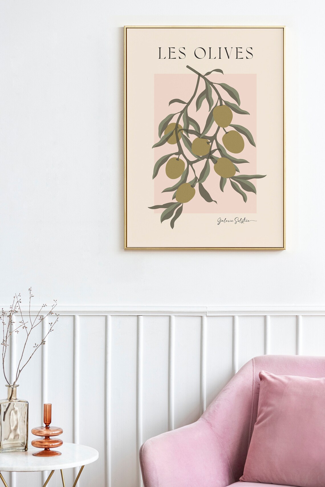 Olives Print, Aesthetic Kitchen Dining Poster - Image 3