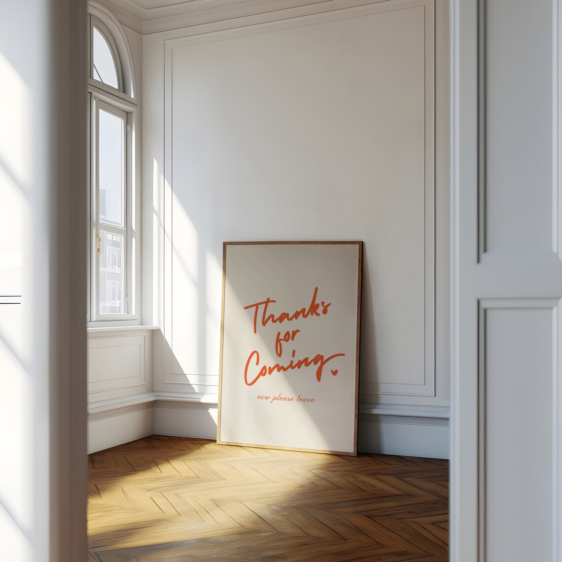 Thanks For Coming Typography Bar Cart Art Print - Image 2