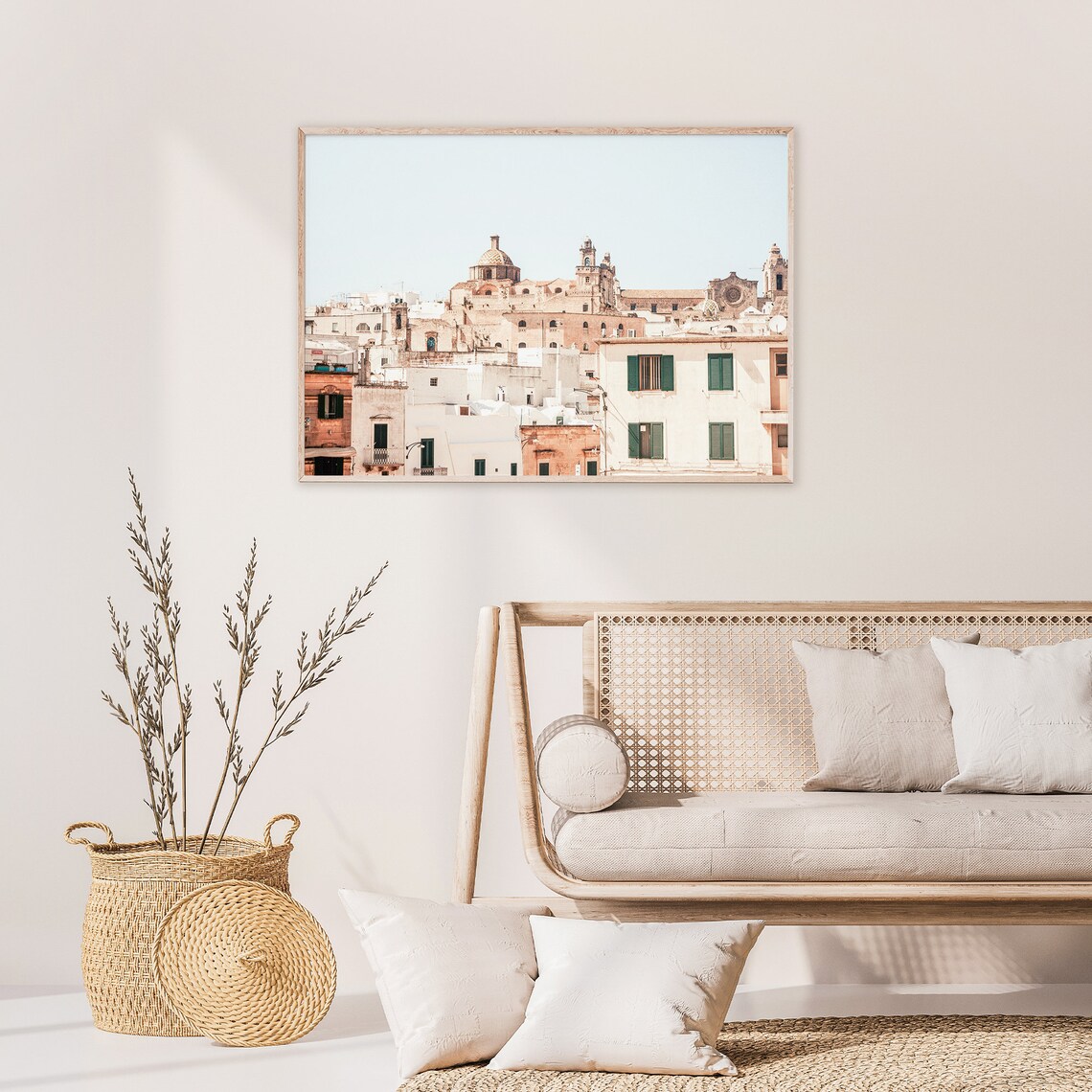 Bari Old Town Skyline With Churches Italy Photography Poster - Image 2