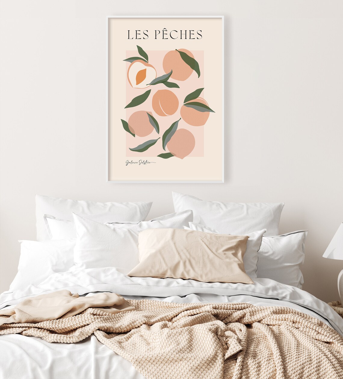 Peach Print, Aesthetic Fruit Market Poster - Image 2