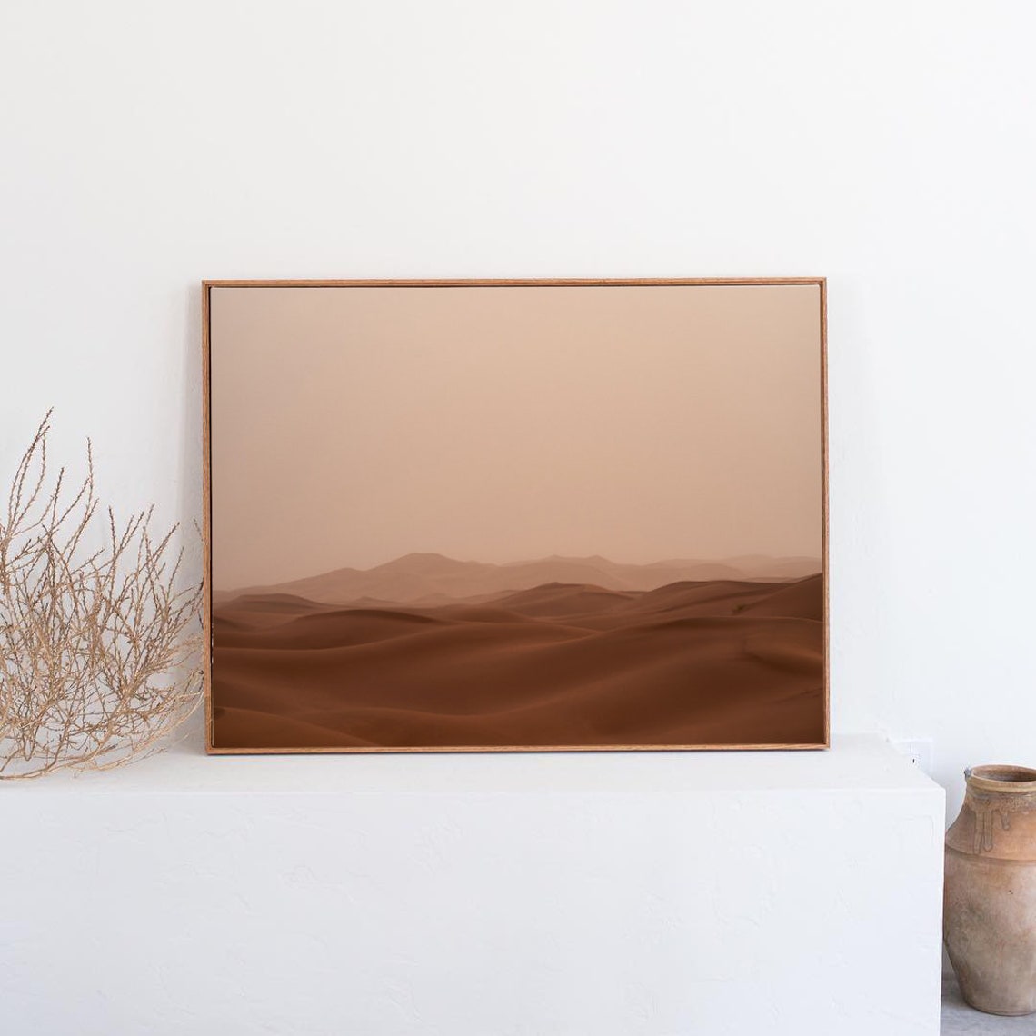 Terracotta Sand Dunes Sahara Desert Landscape Photo Decor Poster - Image 3