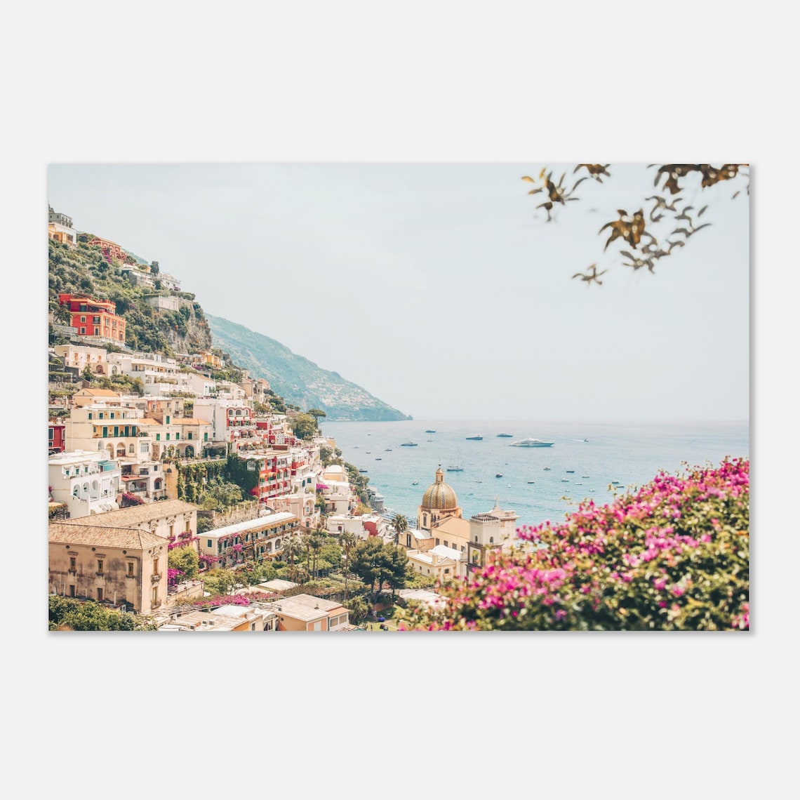 Amalfi Coast Positano Travel Poster, Italy Landscape - Image 2