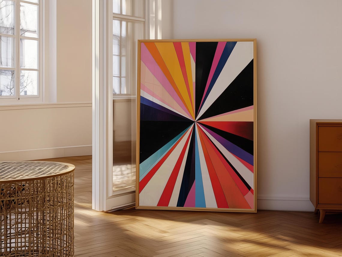 Maximalist Geometric Abstract Wall Hanging Masculine Wall Art Art Hyperbeast Decor Graffiti Street - Image 6