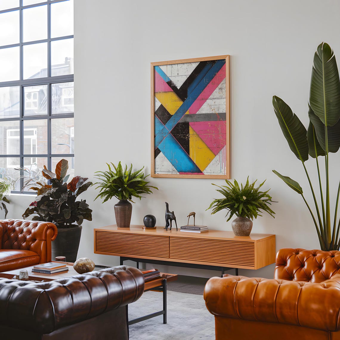 Maximalist Geometric Abstract Wall Hanging Masculine Wall Art Art Hyperbeast Decor Graffiti Street - Image 4
