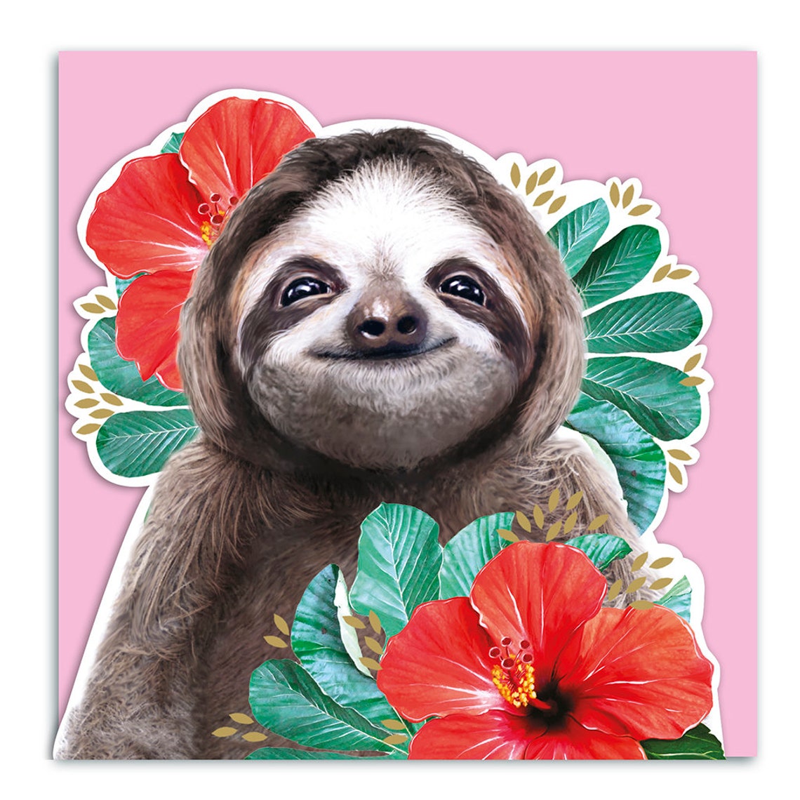Sloth 3D Card, Lola Design