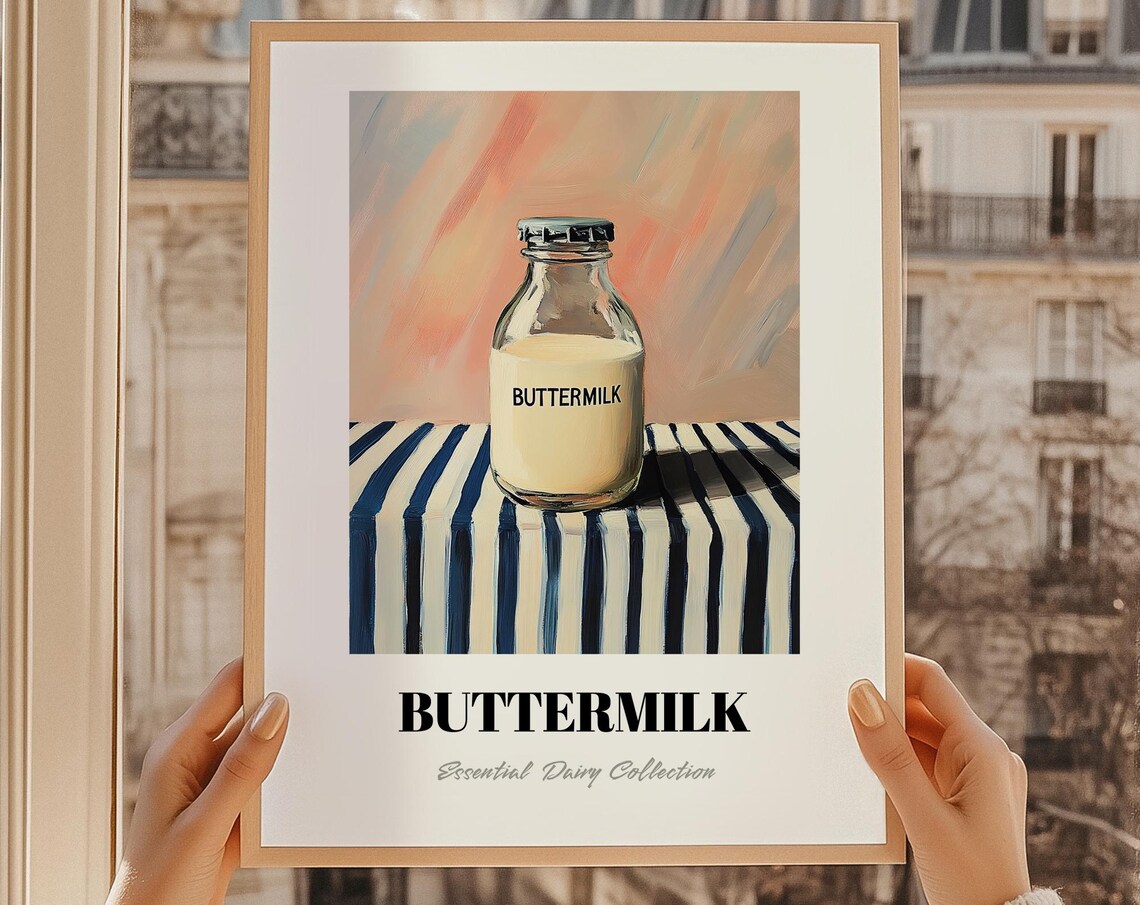 Buttermilk Dairy Painting Bar Decor Art Print