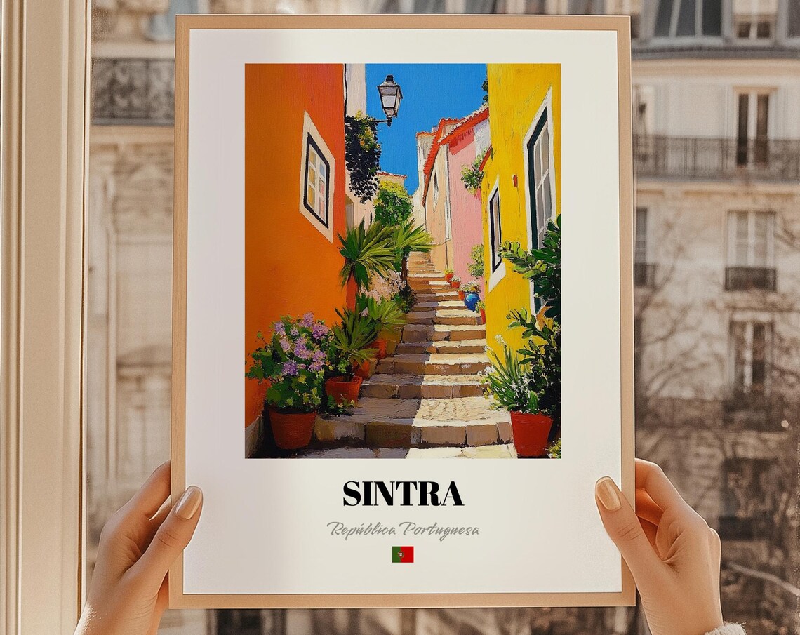 Sintra Repblica Portuguesa Portugal Wall Art Oil Painting Reproduction Print Poster Friend Gift Bedroom Decor