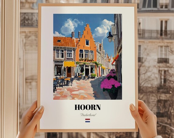 Hoorn Nederland Netherlands Wall Art Reproduction Oil Painting Poster Friend Gift Home Office Decor