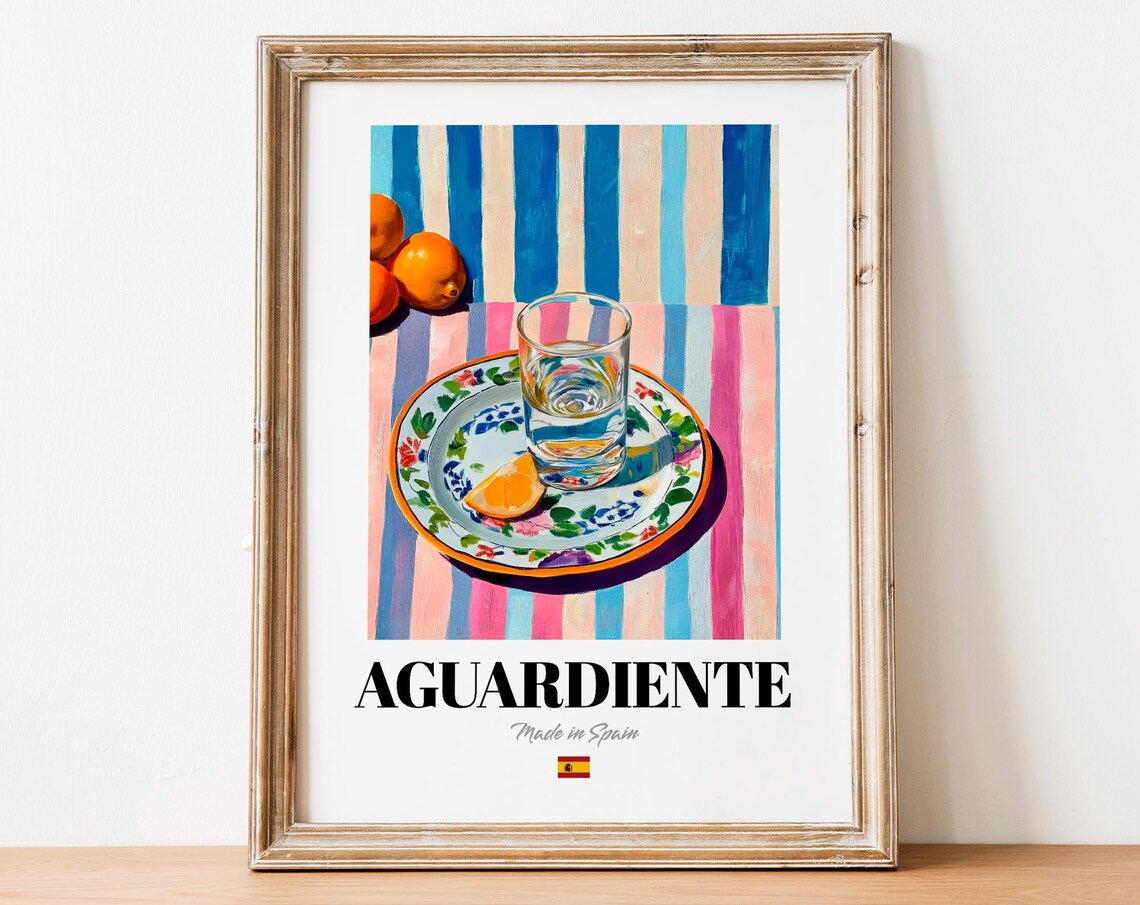 Aguardiente Wall Art Print, Artisanal Spirit