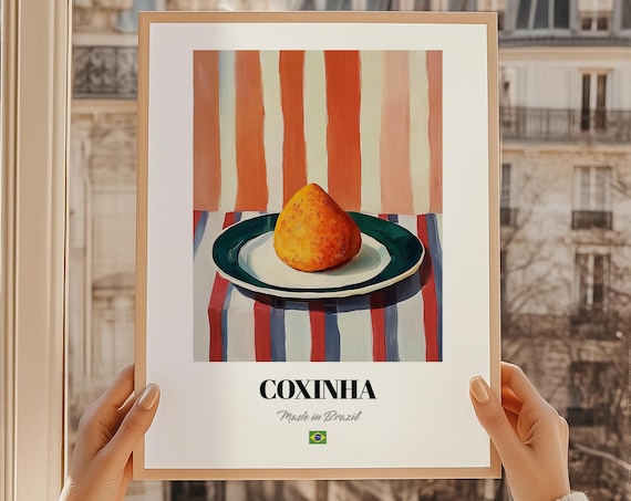 Coxinha Brazilian Cuisine Art Print Poster