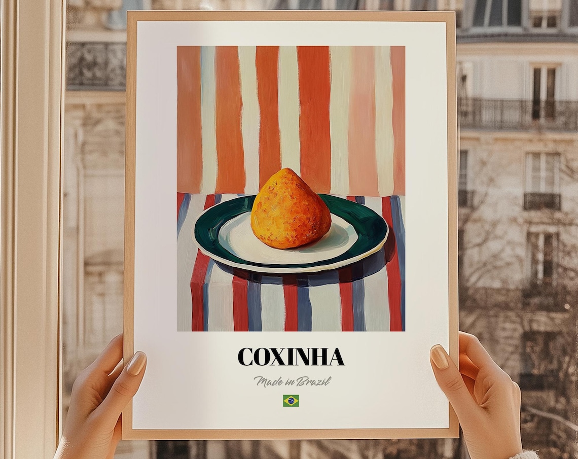 Coxinha Brazilian Cuisine Art Print Poster