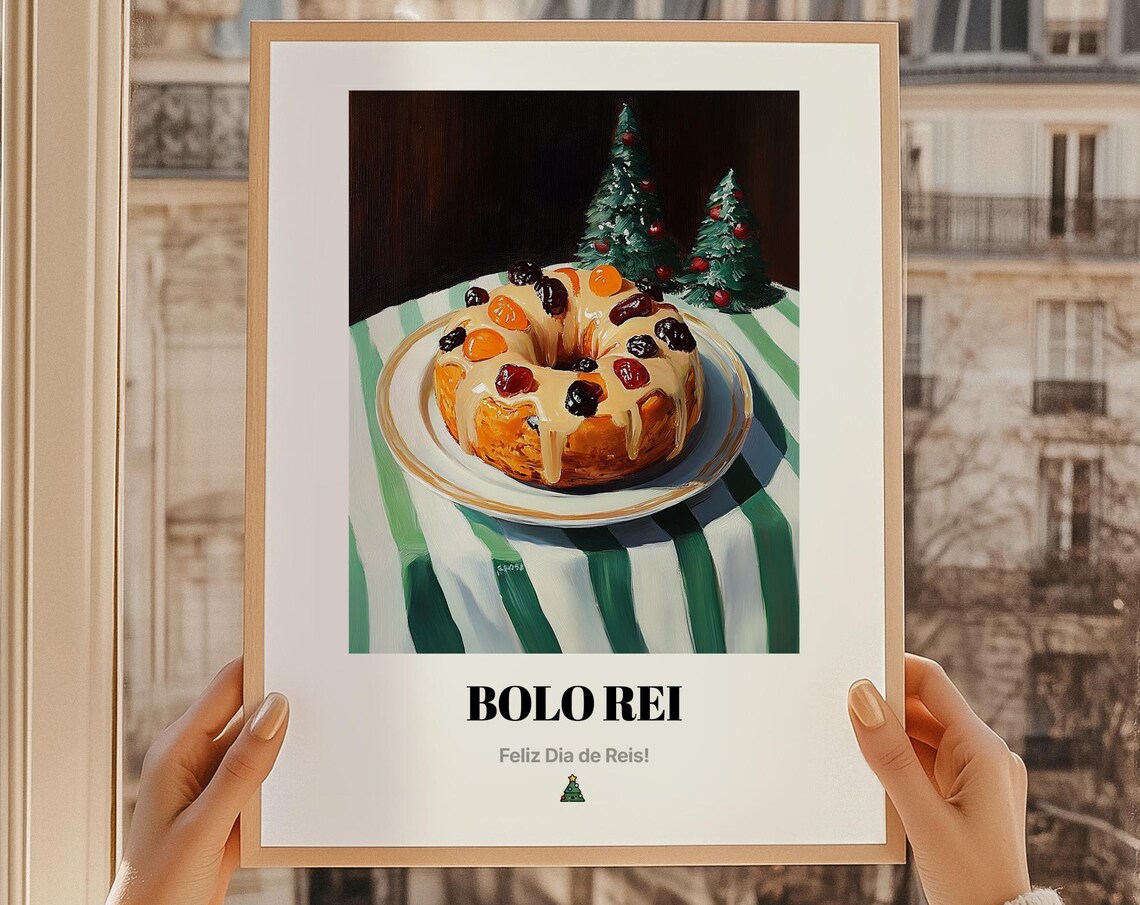 Bolo Rei Epiphany, Portuguese Food Art Print