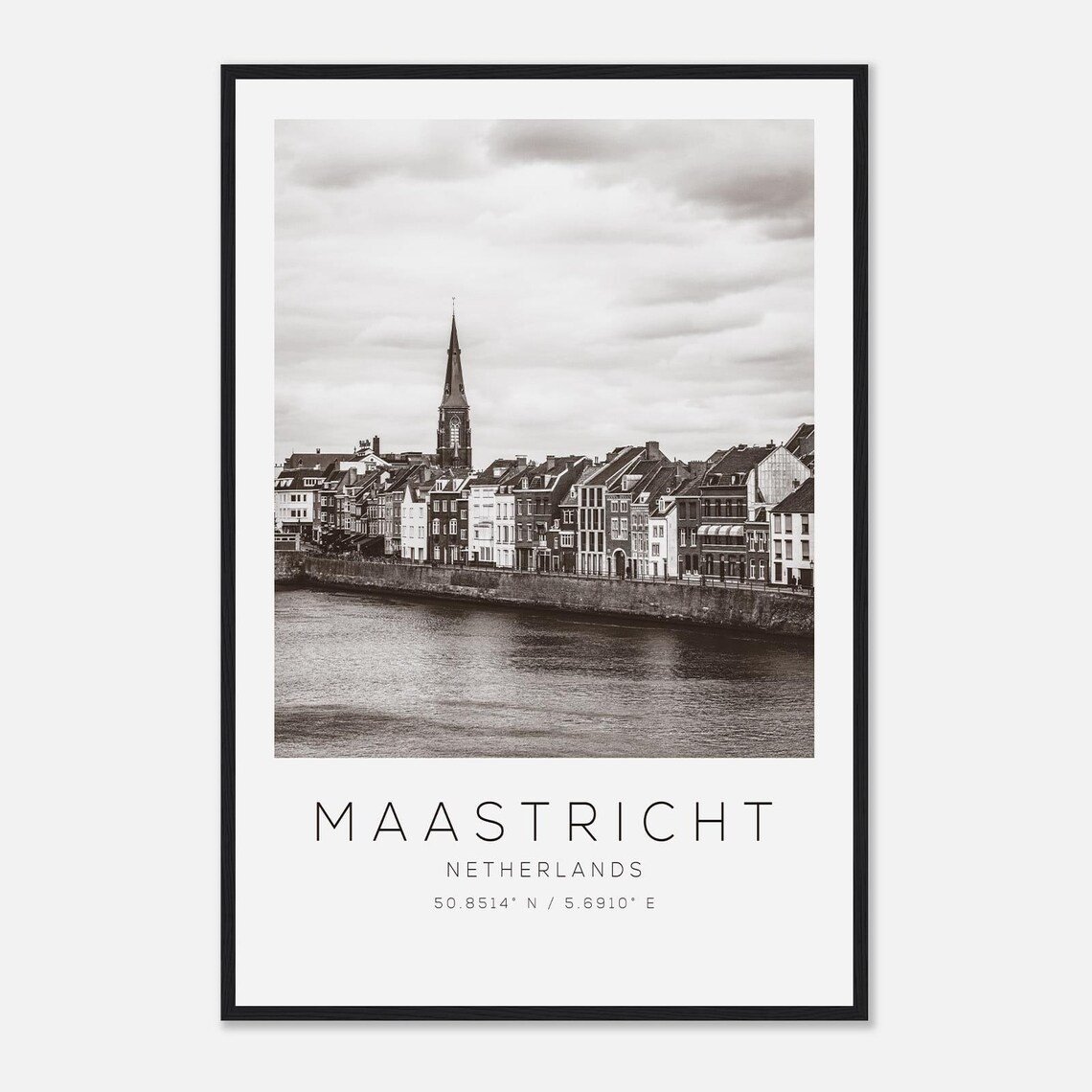 Maastricht Netherlands Minimalist Travel Poster