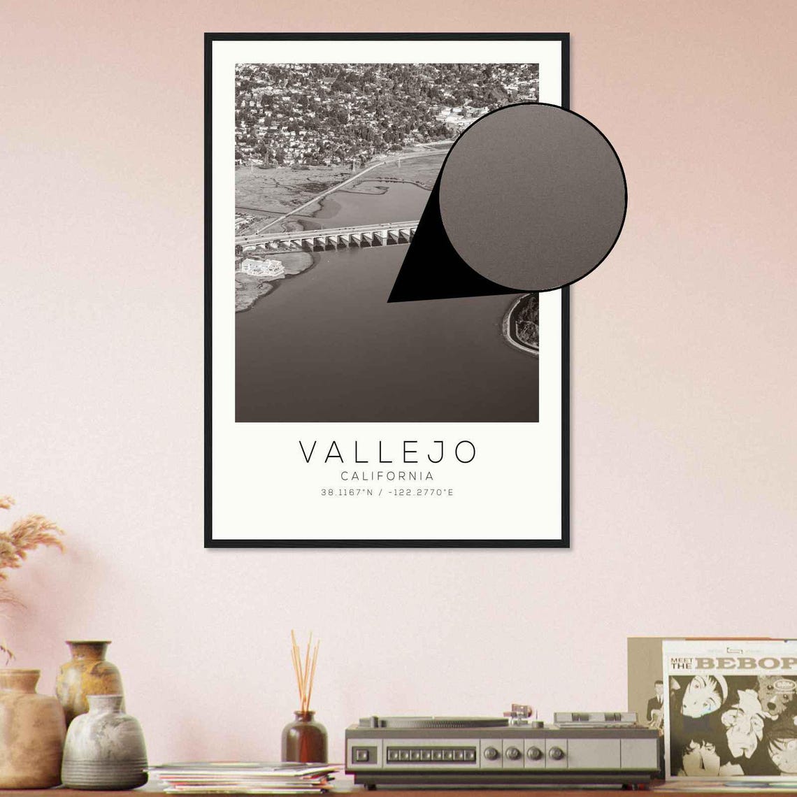 Vallejo California Bridge Bay Waterfront Vintage Photo Poster - Image 4