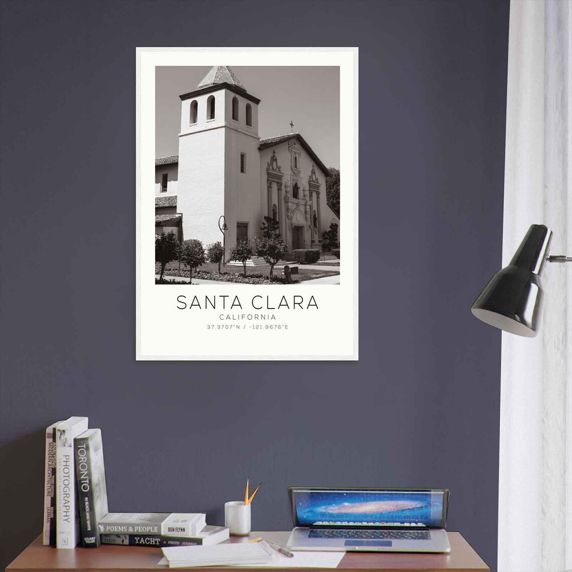 Santa Clara California Historic Mission Church Facade Photo Poster - Image 3