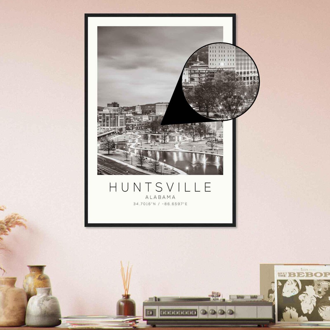 Huntsville Alabama Minimalist Travel Poster - Image 4