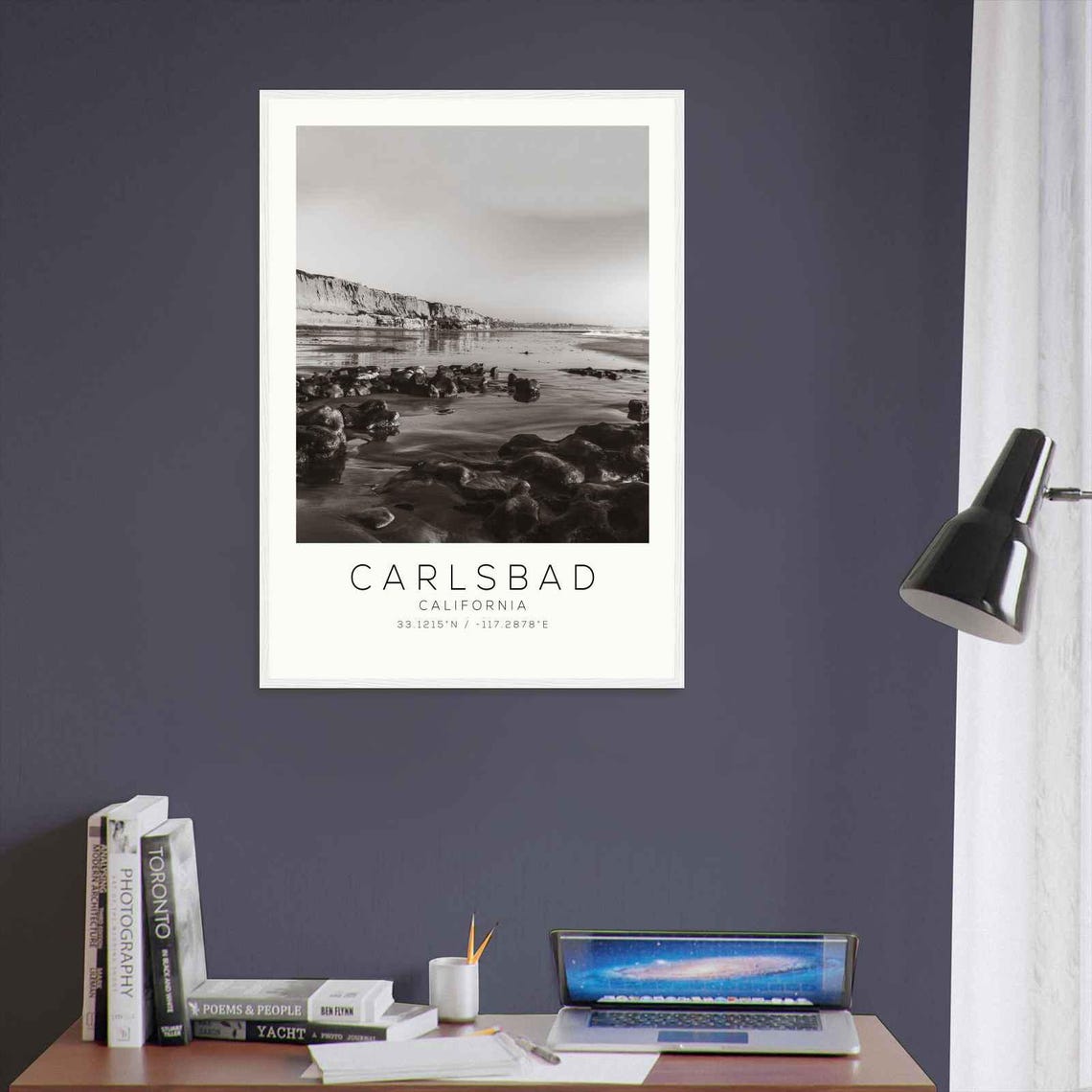 Carlsbad California Rocky Tide Pools Low Tide Coast Photo Poster - Image 3