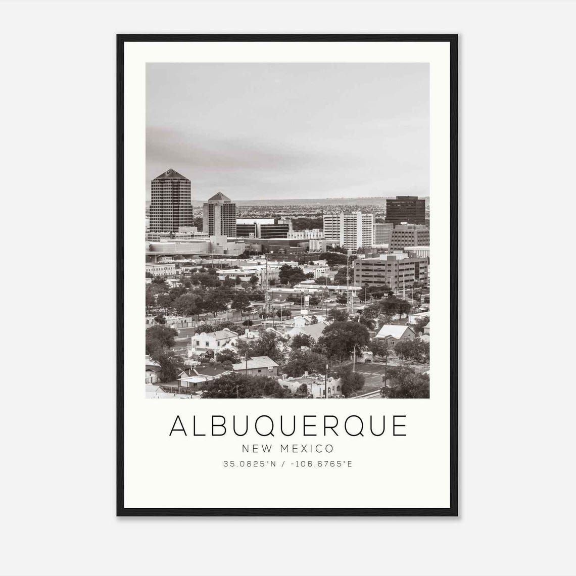 Albuquerque New Mexico Downtown Skyline Cityscape Photo Poster