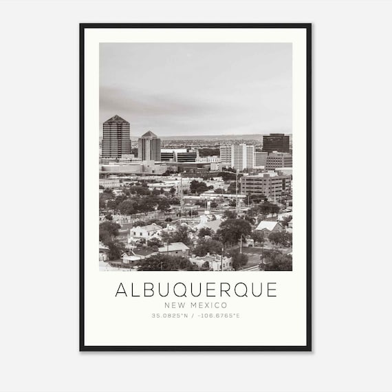 Albuquerque New Mexico Downtown Skyline Cityscape Photo Poster