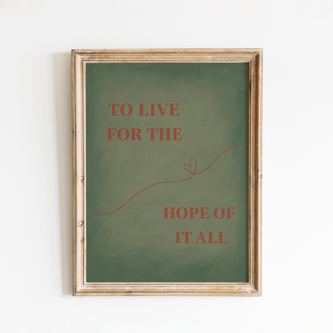 To Live For The Hope Of It All Taylor Swift August Lyric Wall Art