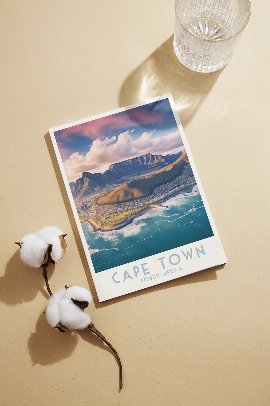 Cape Town South Africa Poster with Table Mountain and Coastline - Image 2