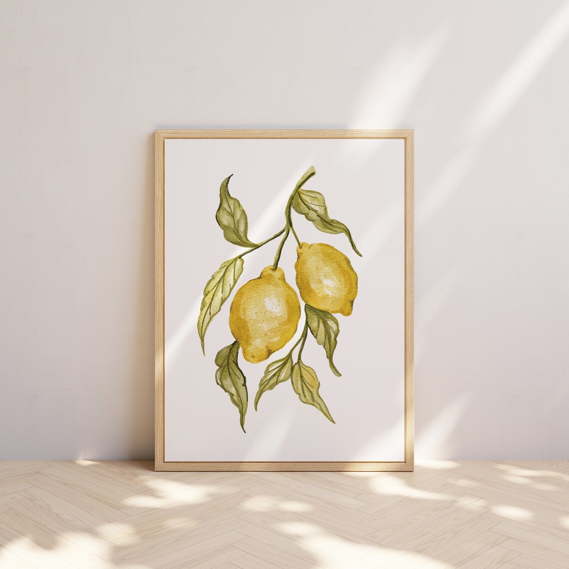 Lemon Watercolor Botanical Art Print, Kitchen Decor - Image 2