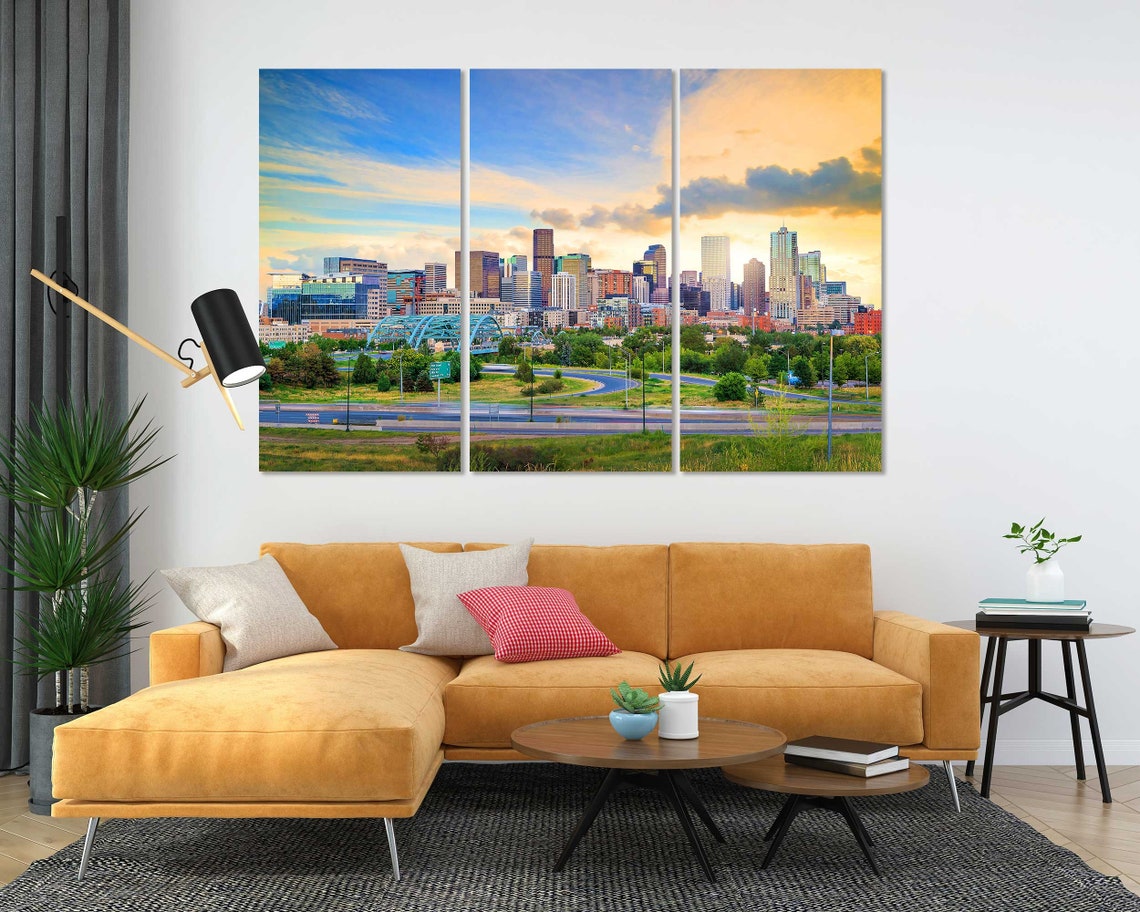 Denver Colorado Skyline Sunset Highway Golden Downtown View Poster - Image 5
