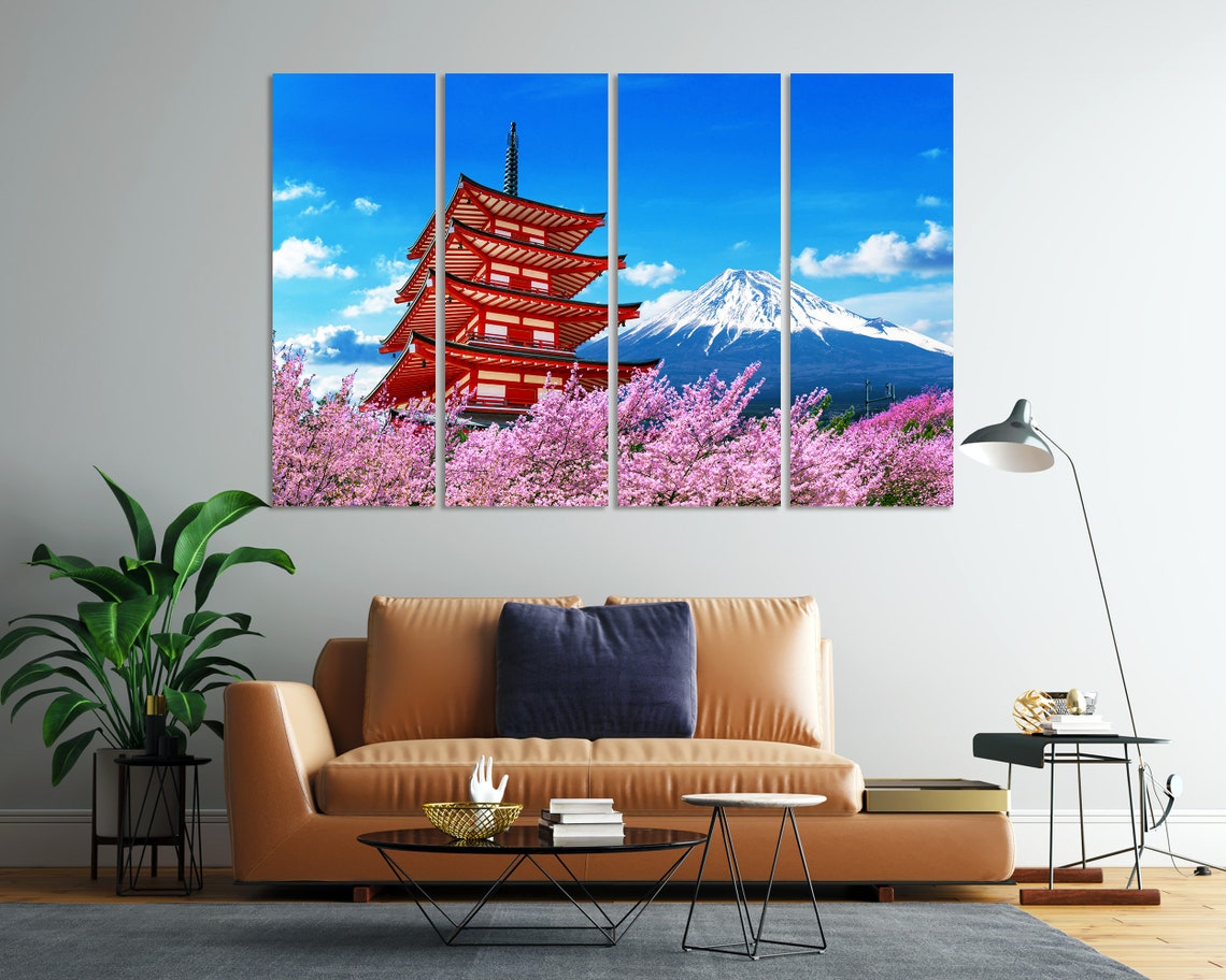 Mount Fuji Chureito Pagoda Cherry Blossoms Spring Japan Travel Poster - Image 8
