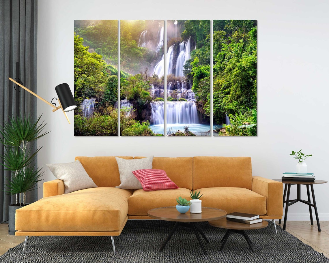Thi Lo Su Waterfall Thailand Lush Jungle Tall Cascades Nature Poster - Image 5