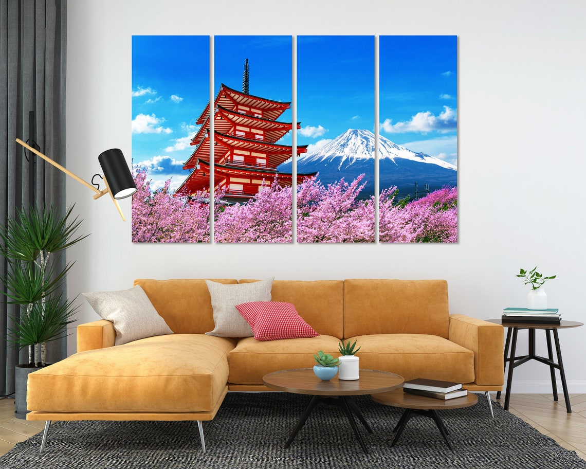 Mount Fuji Chureito Pagoda Cherry Blossoms Spring Japan Travel Poster - Image 5