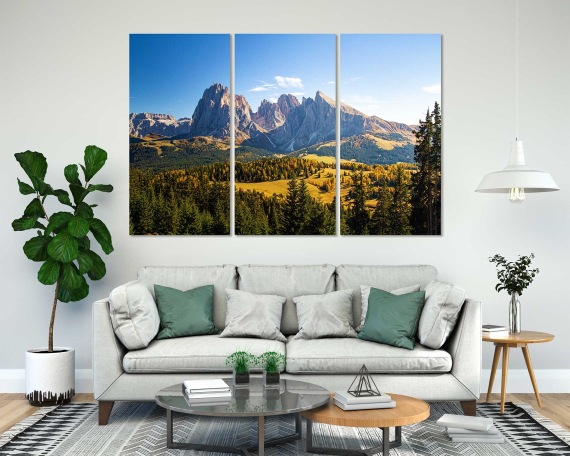 Dolomite Alps Italy Jagged Peaks Autumn Valley Mountain View Poster - Image 5