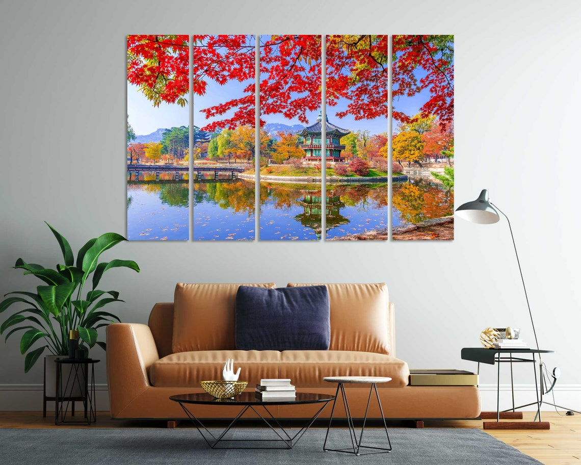 Colorful Gyeongbokgung Palace In Seoul Wall Art South Korea Print Art On Seoul Landscape On Seoul Photo For Home Decor - Image 6