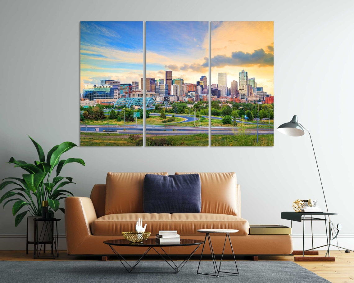Denver Colorado Skyline Sunset Highway Golden Downtown View Poster - Image 7