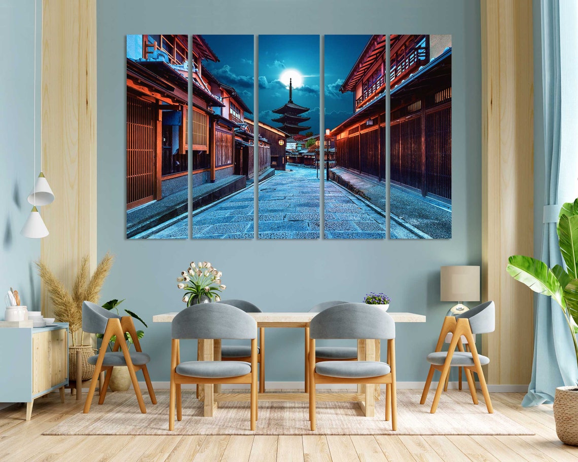 Yasaka Pagoda And Sannen Zaka Street In Kyoto Printing Art On Japan Wall Art Decoration Kyoto City Home Decor Japan Print Art - Image 3