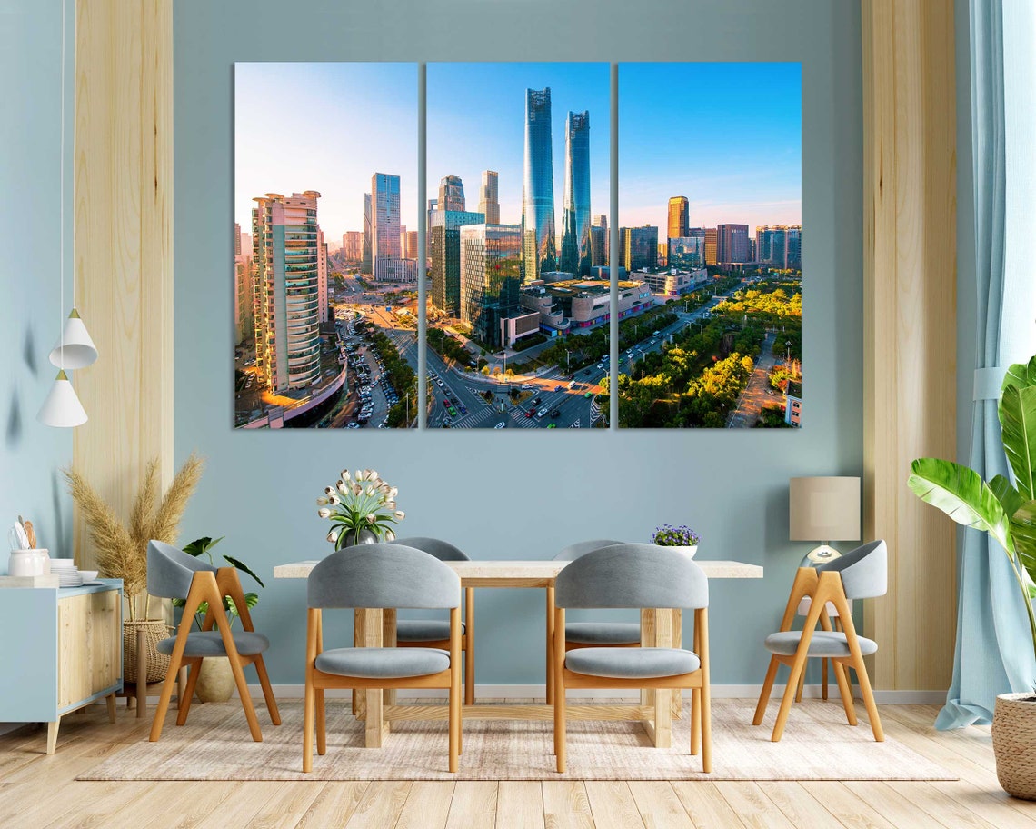Tel Aviv Towers Printing Art On Tel Aviv At Sunset Picture Decor For Room Israel Travel Art Israel City Print Tel Aviv Modern Art - Image 7