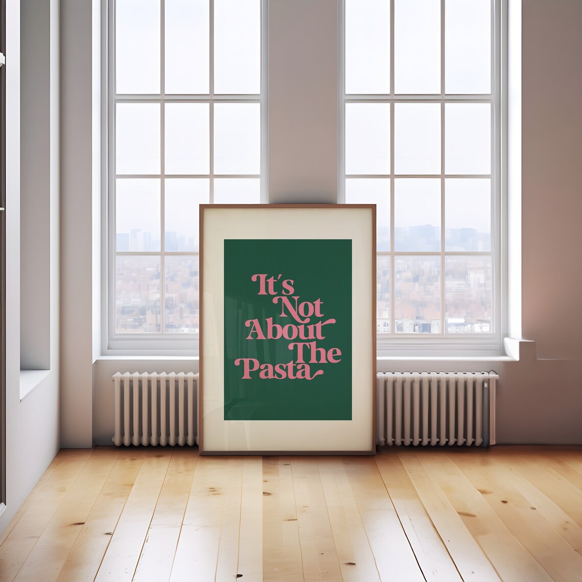 It's Not About The Pasta Bravo Art Print - Image 2